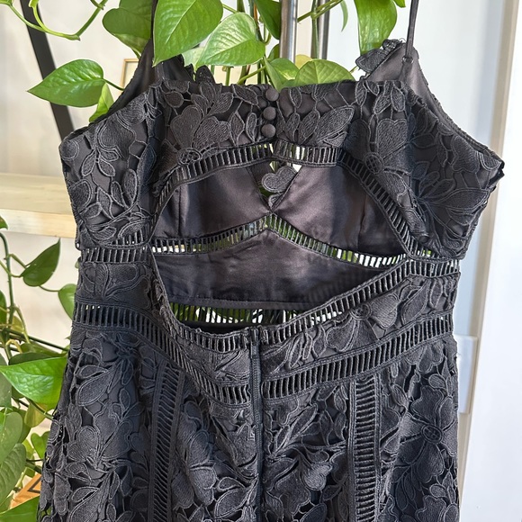 Bardot Black Lace Dress - Picture 2 of 7
